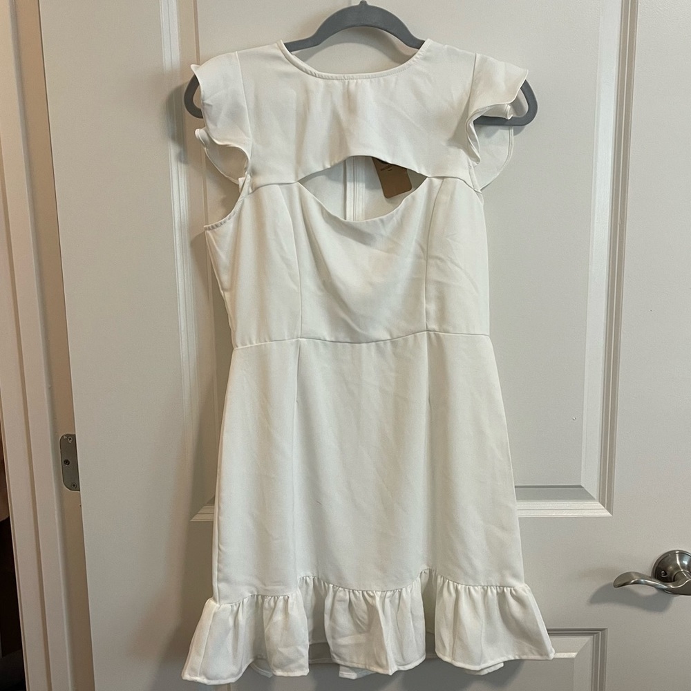 Glam White Dress